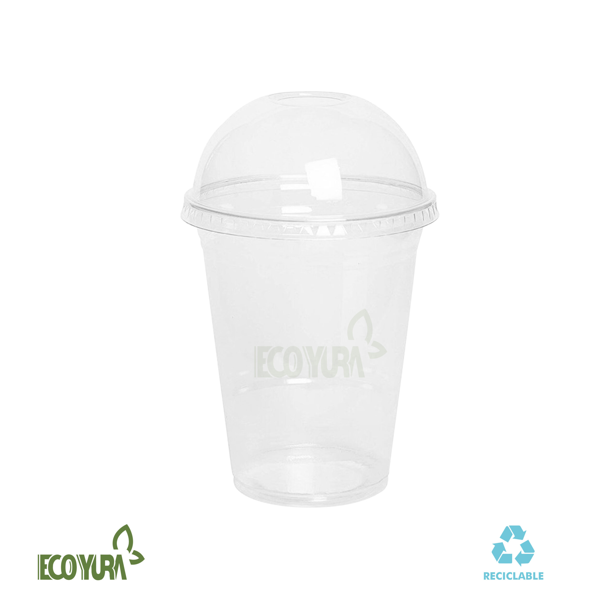 Vasos Transparentes Pet con tapa Domo de 12 oz - Envases Biodegradables Eco  Yura Perú